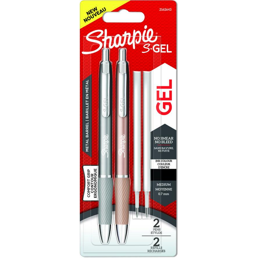 Sharpie S Nyomógombos zselés toll készlet 2 darabos - 0.7mm / Fekete (2162643)