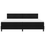 Futón Ágy Matraccal és LED-Fekete 200x200 cm Szövet