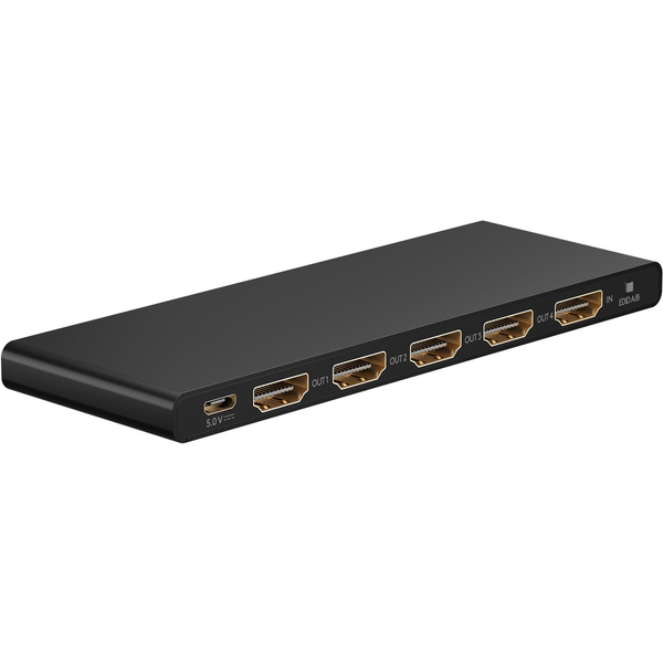 HDMI Splitter 1 auf 4 (4K @ 60Hz) (schwarz)