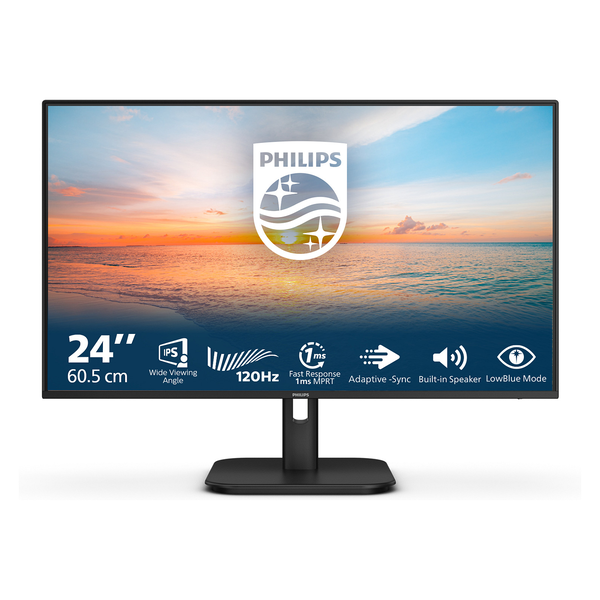 Philips 1000 series 24E1N1200A/00 LED display 60,5 cm (23.8") 1920 x 1080 pixel Fuld HD LCD Sort