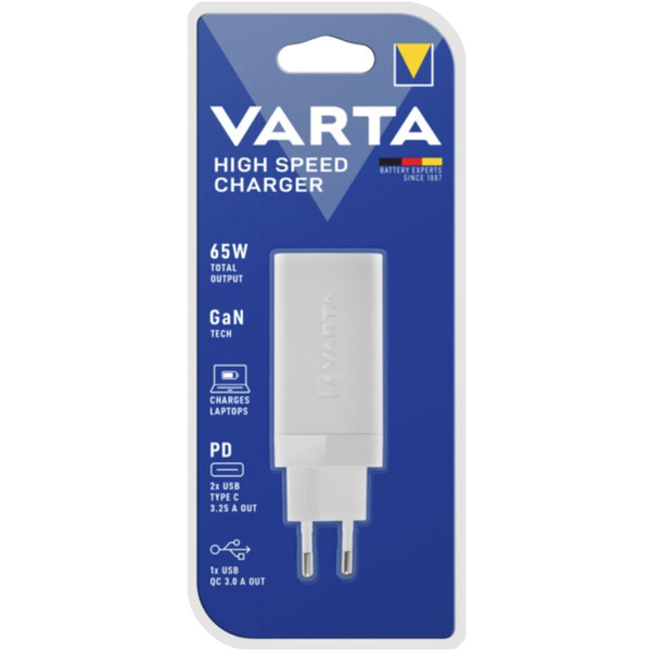 Varta 57956 101 401 oplader voor mobiele apparatuur Universeel Wit AC Snel opladen Binnen