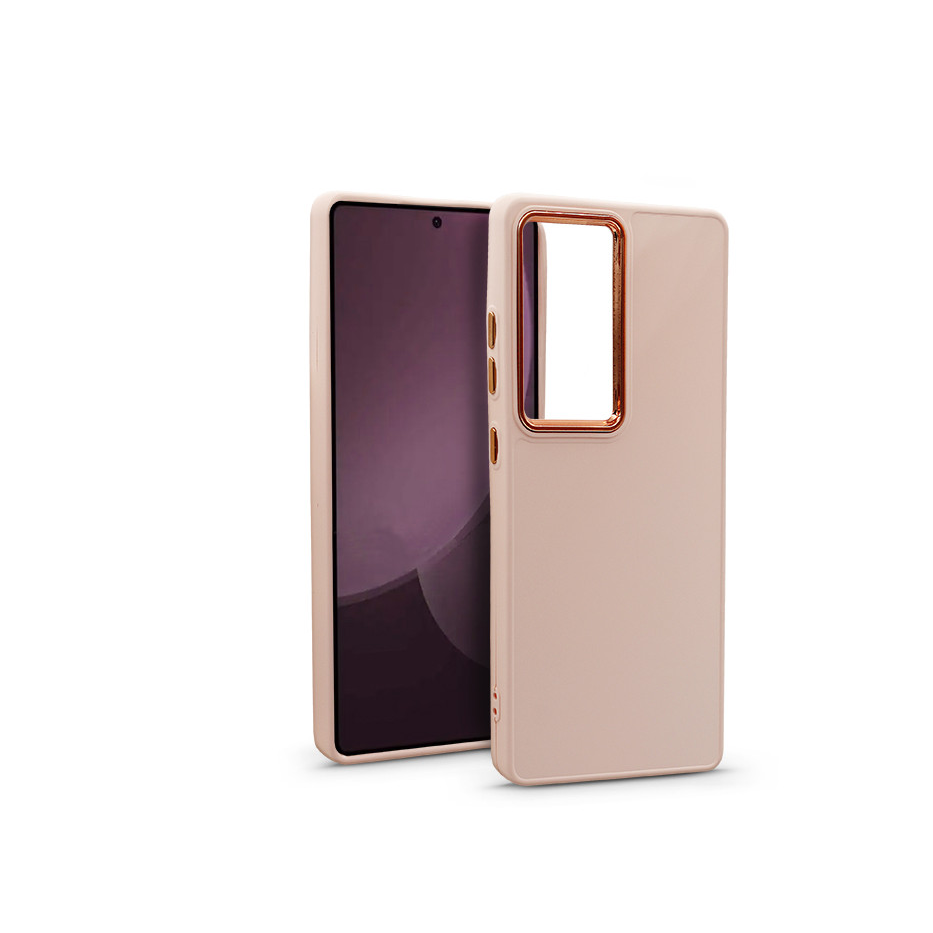 Haffner Frame szilikon tok - Samsung SM-S938 Galaxy S25 Ultra - pink (HF340499)