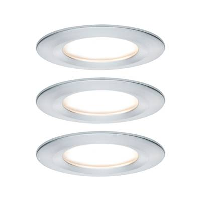 Fürdőszobai beépíthető lámpa 3 részes készlet LED LED 19.5 W IP44 Paulmann Nova Alumínium (93498)