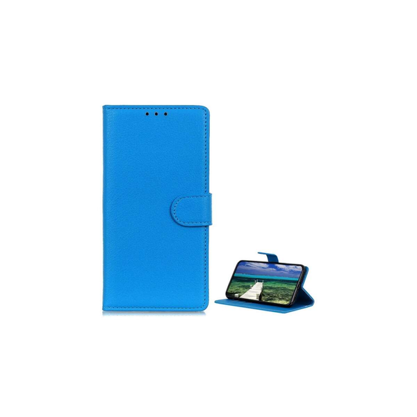 Калъф за мобилен телефон Gigapack стоящ, кожен ефект, флип, странично отваряне, настолен държач, първокласен, ментово син, съвместим: Honor 200 Lite