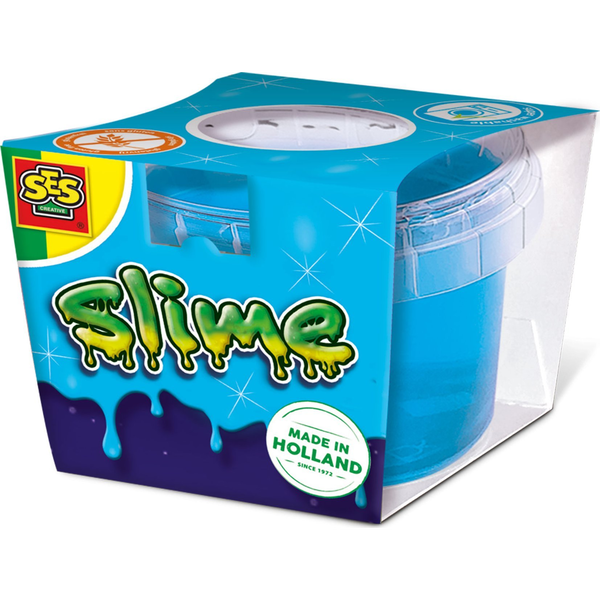 SES Creative - Slime Blauw Glitter - Slijm in glitter blauwe kleur – Kant en klare slijm - Spelen met slijm – 140 gram Melma