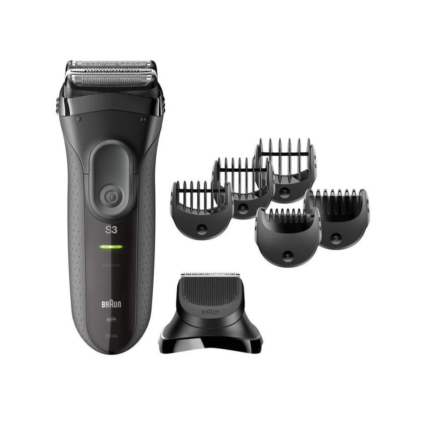 Braun Series 3 3000BT Szitaborítású vágófejes borotva Vágó Szürke (3 3000BT)