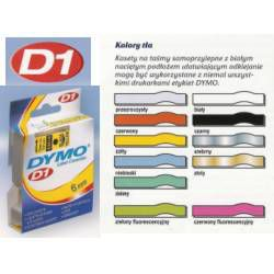 Cinta Dymo 1000 Negro-rojo 12mm X 7mt D1 5 Unidades