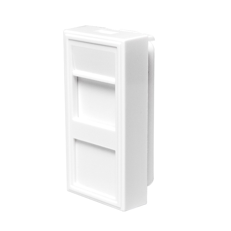 Logilink Francia előlap, moduláris betét 22,5 x 45 mm, fehér (NF0001) (NF0001)