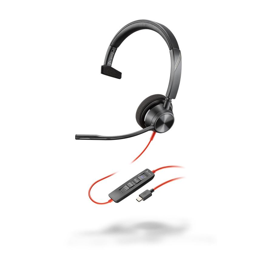 Слушалки Poly Blackwire 3310 — 214011-01, черни