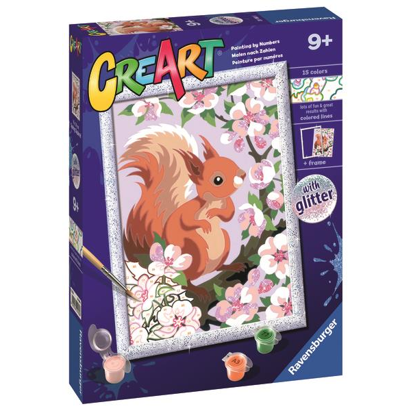 Ravensburger 201808 CreArt Aranyos mókus csillámmal (4005556201808)