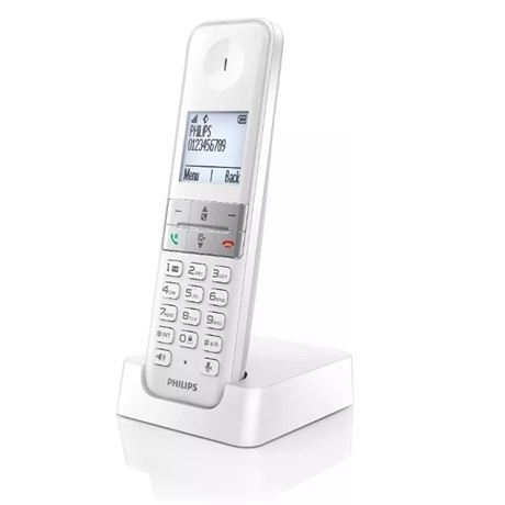 Philips D4701W/53 Vezeték nélküli DECT telefon fehér (D4701W/53)