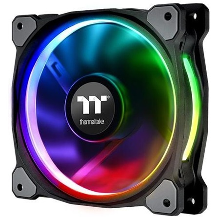 Комплект от 3 PC вентилатора Thermaltake CL-F076-PL12SW-A, Riing Plus 12 RGB + Hub + 3 LED ленти