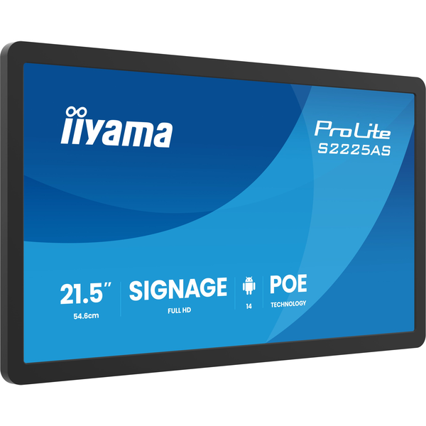 iiyama ProLite S2225AS-B1P 21,5" IPS professzionális signage kijelző