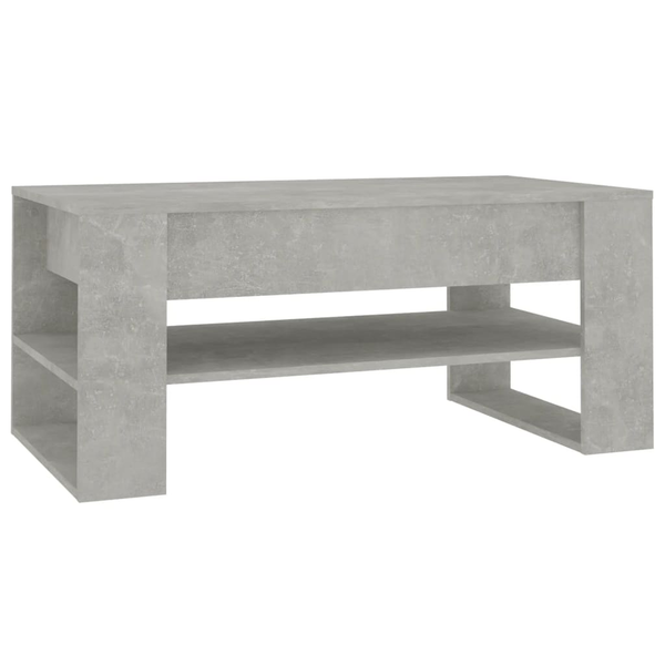 Маса за кафе vidaXL, Сив, 102x55x45 см, MDF