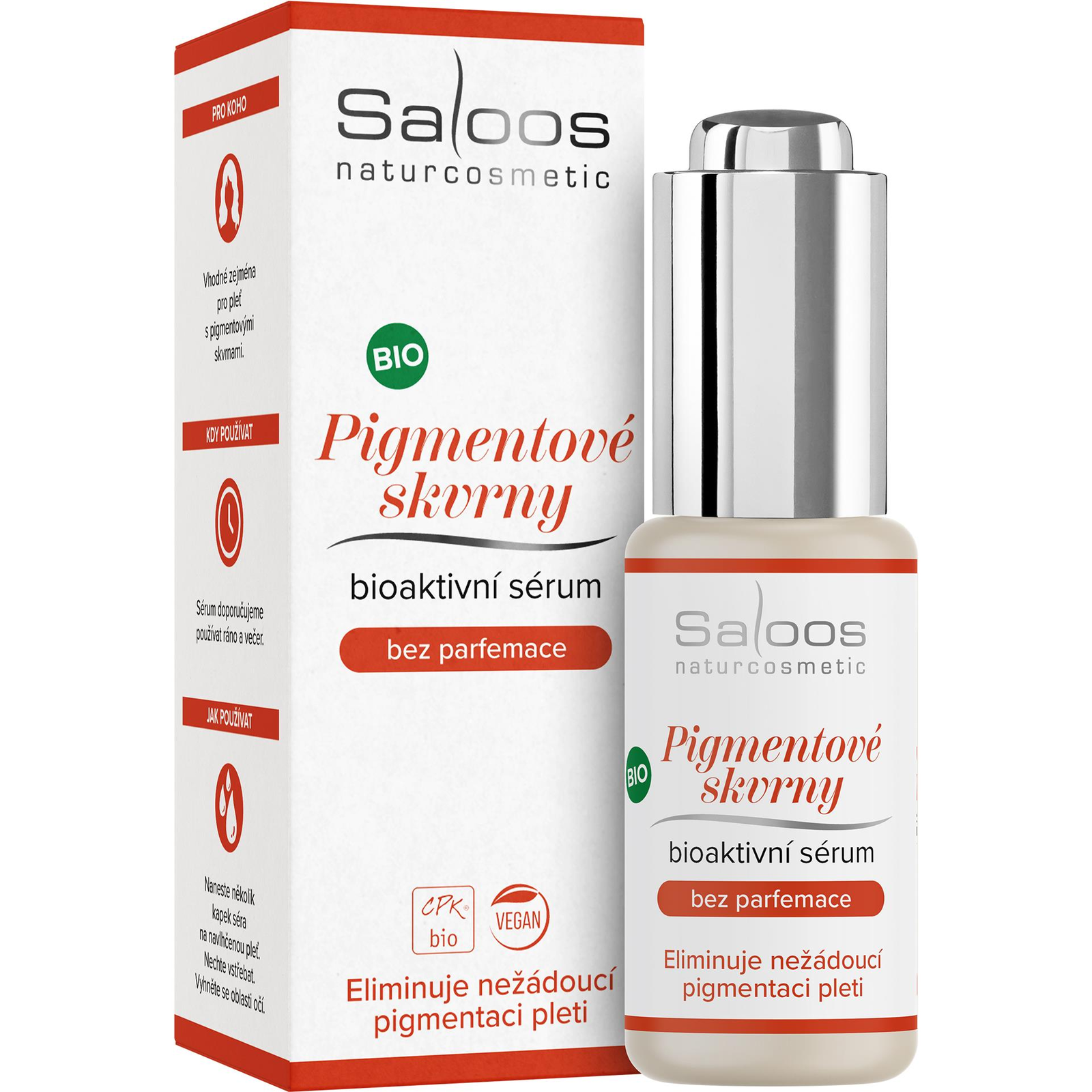 SALOOS bioaktív szérum pigmentfoltok ellen, 20 ml (8595666007705)