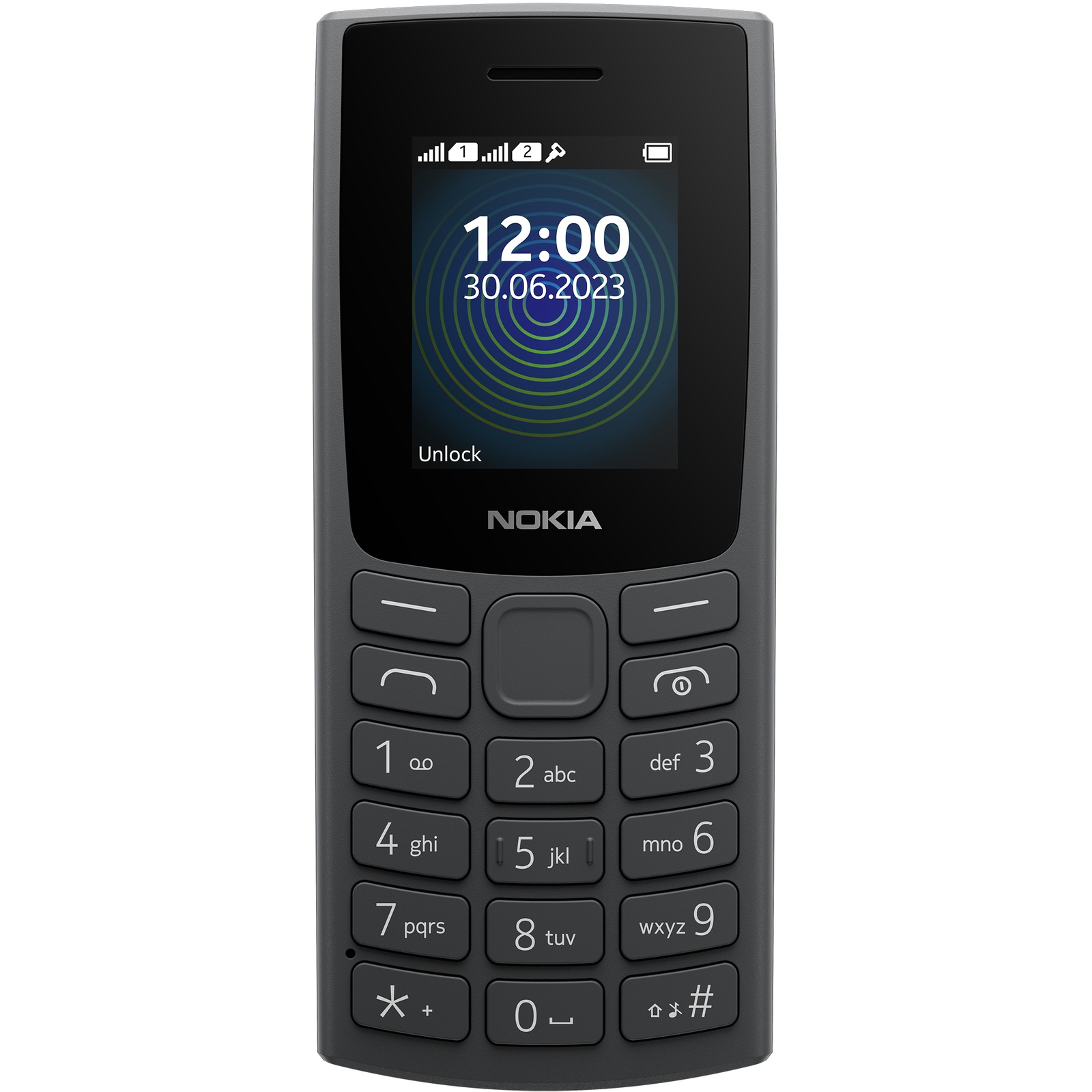 Mobiltelefon Nokia 110 128 MB 2G ezüst (1GF019FPA2L07)