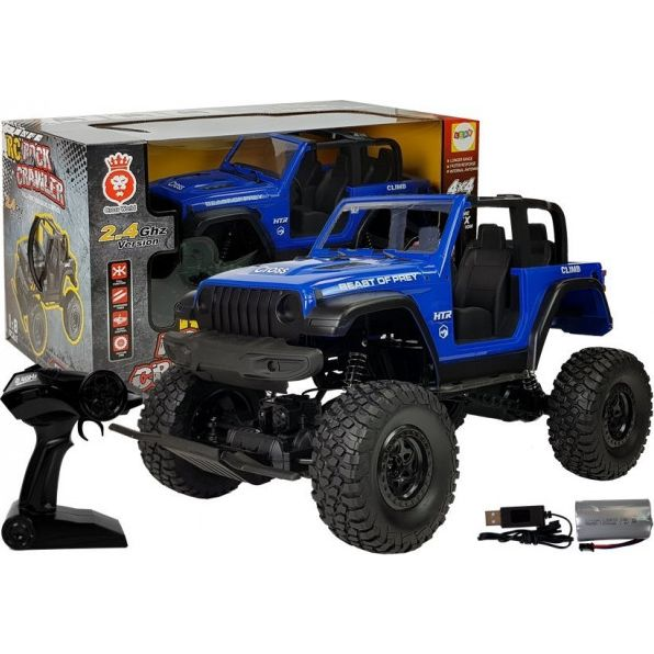 Terepjáró Autó Távirányítású 4x4 Lengéscsillapítók 2.4G Kék (9086)