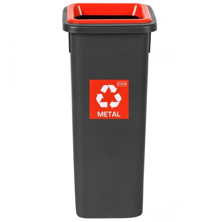 Igotrend, 714004 válogatott hulladékgyűjtő 20 L, FIT BIN - fekete/piros (5907749947144)