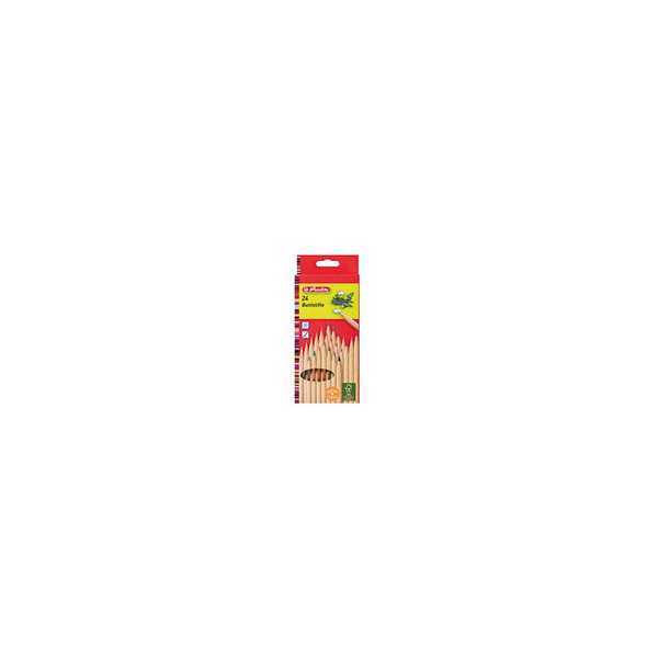 Комплект цветни моливи Herlitz Natur, 24 бр