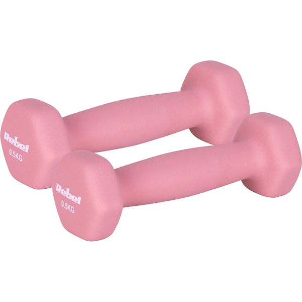 Neoprén súlyzók Rebel 2 x 0,5 kg, 2 darab