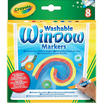 Crayola: Ablakfestő filctoll - 8 db (58-8165) (58-8165)