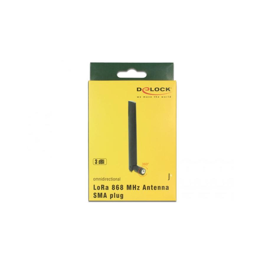 Delock Zigbee / Z-Wave / LoRa antenna fekete (89769) (89769)