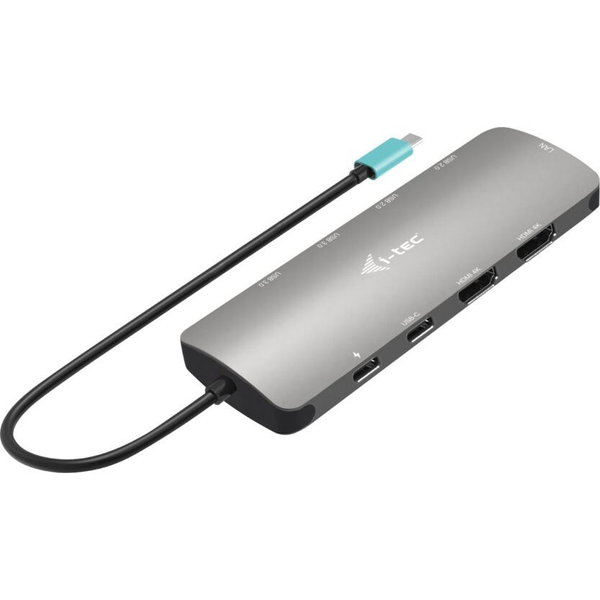 i-tec Metal C31NANOHDM2D100 replicatore di porte e docking station per laptop Cablato USB 3.2 Gen 1 (3.1 Gen 1) Type-C Grigio