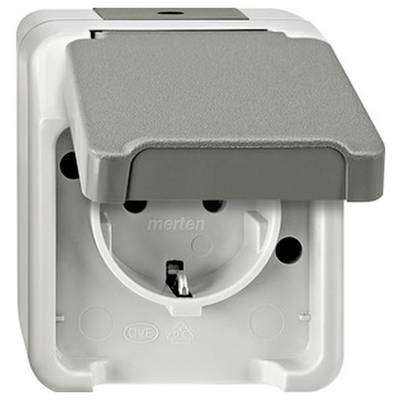 MERTEN MEG2301-8029 SCHUKO-Steckdose. lichtgrau. AQUASTAR