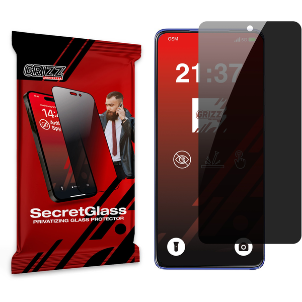 Matowe szkło prywatyzujące GrizzGlass SecretGlass do Motorola Edge 60 Stylus