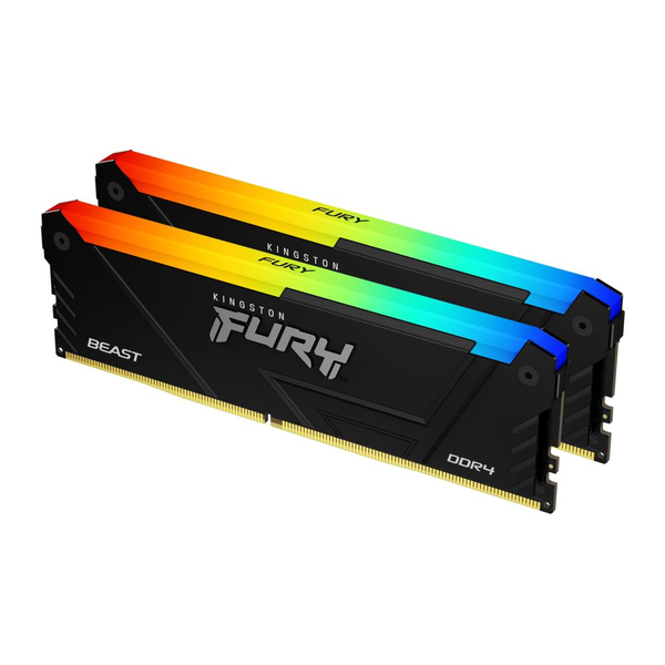 Paměť Kingston Fury Beast RGB, DDR4, 64 GB, 3200MHz, CL16