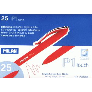 Golyóstoll Milan Touch P1 Gumírozott 0.5 mm Piros (WIKR-067251)