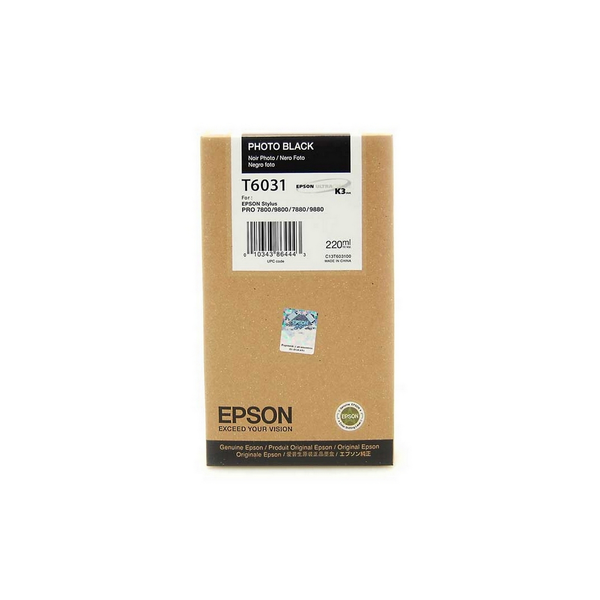 Epson T6031 blækpatron 1 stk Original Foto sort