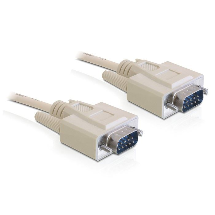 Delock 84228 RS-232 serial Sub-D9 male / male kábel 3 m (84228)