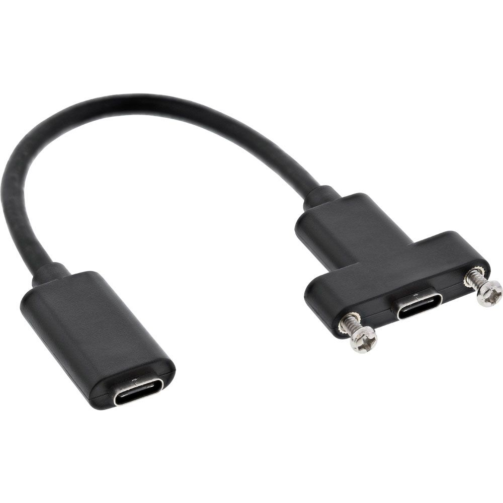 InLine 33441H USB kábel USB 3.2 Gen 2 (3.1 Gen 2) 0,2 M USB C Fekete (33441H)