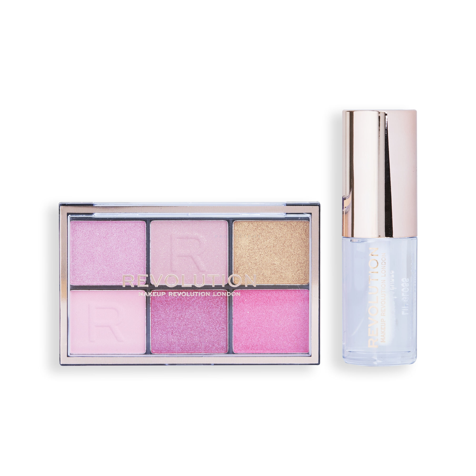 Makeup Revolution Mini Soft Glam Heroes Szett Paletta + Szájfény (5057566769280)