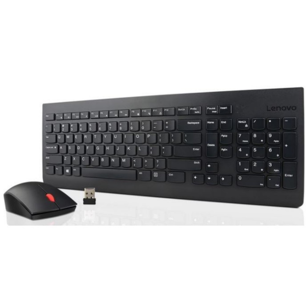 Lenovo 4X30M39472 tastatur Mus inkluderet RF trådløst Tysk Sort
