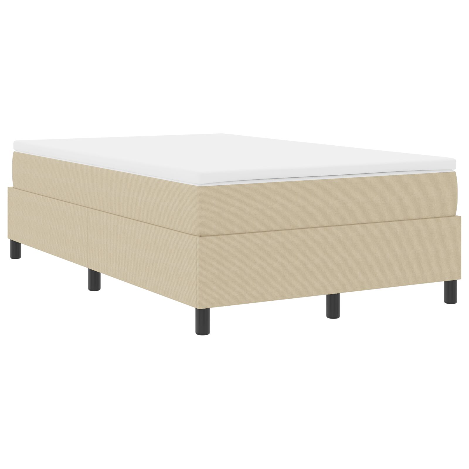 Boxspring Ágy Világos Zöld Szürke Kis Dupla Corduroy Szövet (3337401)