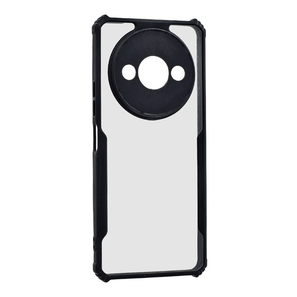 Gigapack Xiaomi Redmi A3 akril hátlapos tok átlátszó-fekete (GP-155809) (GP-155809)