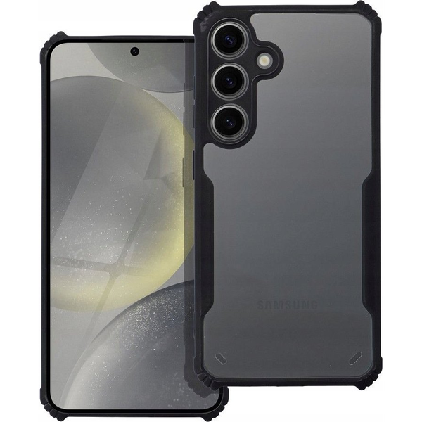 ZONE Anti-Drop szilikon-akril hátlaptok Motorola Moto G53 átlátszó-fekete