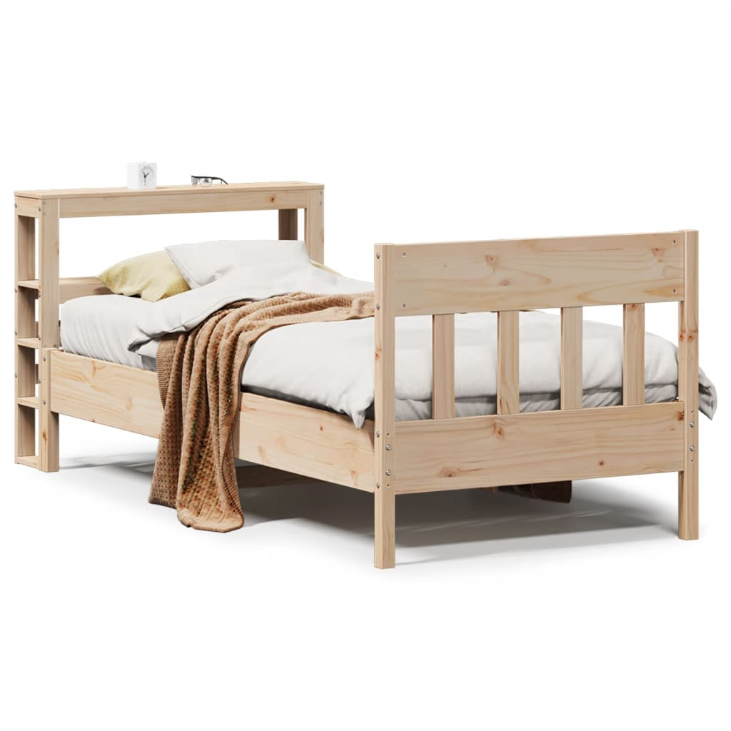 tömör fenyőfa ágy matrac nélkül 75 x 190 cm (3306288)
