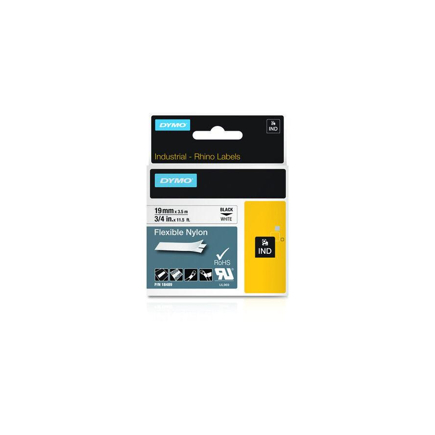DYMO címke Rhino nylon 19mm fehér (18489)