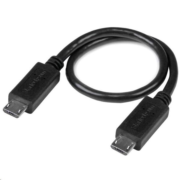 StarTech.com UUUSBOTG8IN cavo USB 0,203 m Micro-USB B Nero
