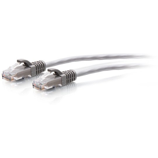 C2G 2ft (0.6m) Cat6a Snagless Unshielded (UTP) Slim Ethernet Network Patch Cable - Gray - Patch-Kabel - RJ-45 (M) zu RJ-45 (M) - 60 cm - 4.8 mm - UTP - CAT 6a - geformt, ohne Haken - Grau