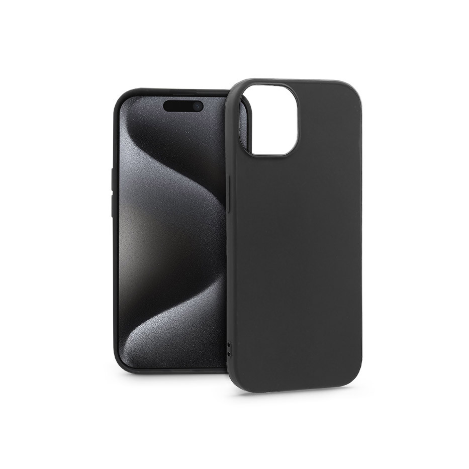 Apple iPhone 15 Pro hátlap - Matt - fekete (PT-6871)