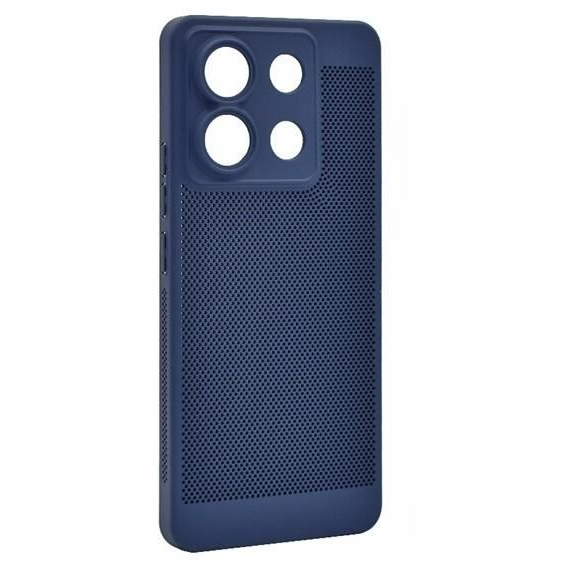 Gigapack Xiaomi Redmi Note 13 4G légáteresztő, lyukacsos műanyag tok sötétkék (GP-154120) (GP-154120)