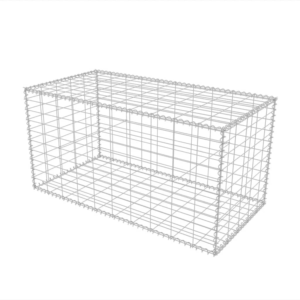 horganyzott acél gabion kosár 100 x 50 x 50 cm (142549)