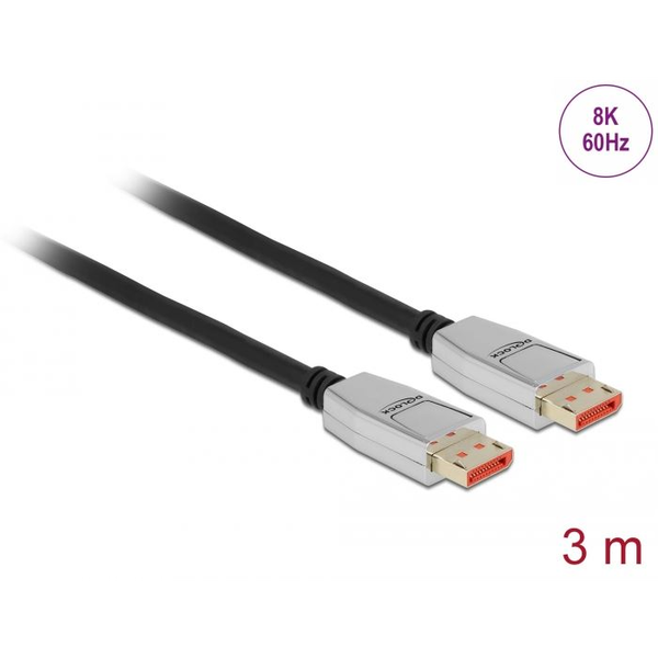 Delock DisplayPort kábel 8K 60Hz 3 m (87042) (d87042)