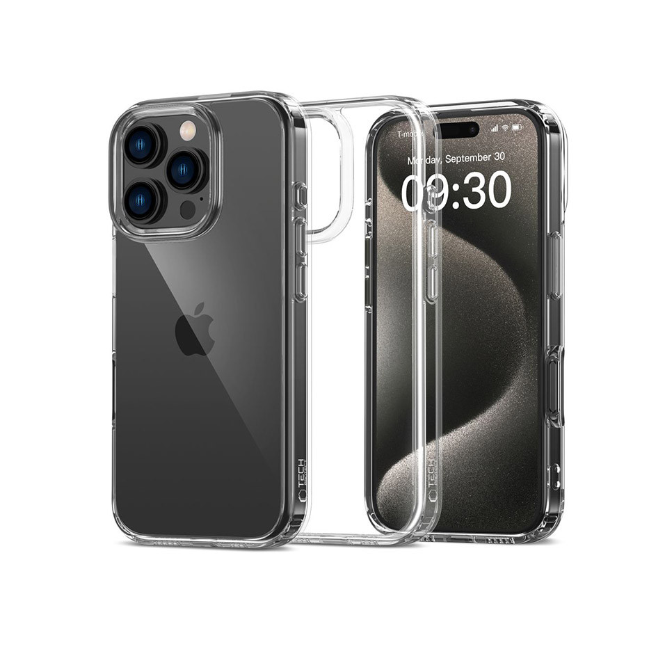 Tech-Protect FlexAir Hybrid szilikon tok - Apple iPhone 16 Pro - átlátszó (TP311644)