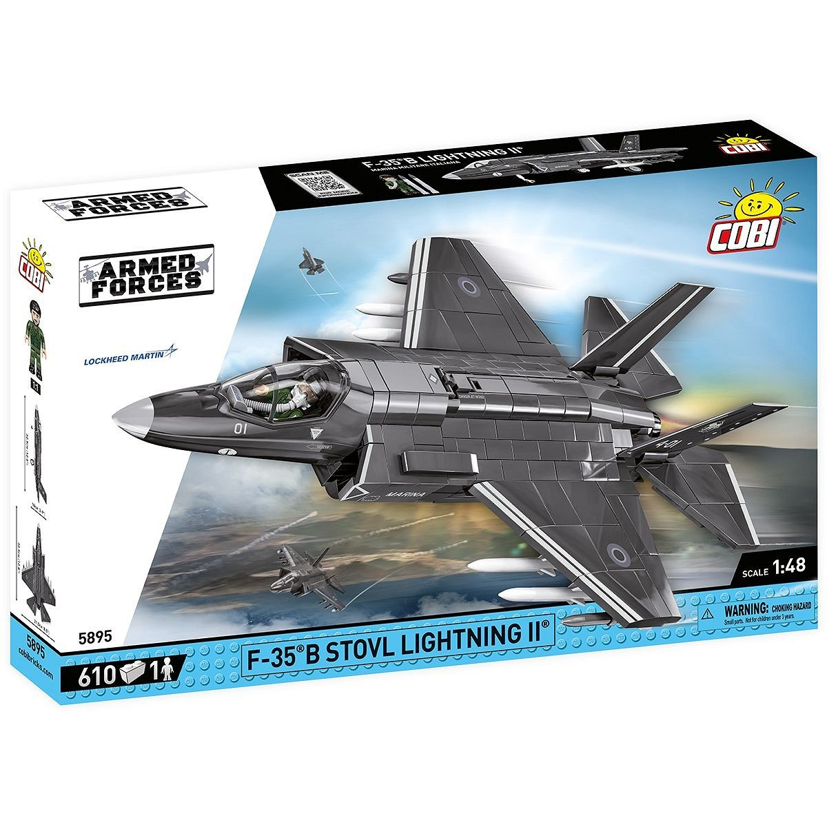 Cobi Blocks F-35B Stovl Lightning II vadászrepülőgép 610 darabos építő készlet (COBI-5895)