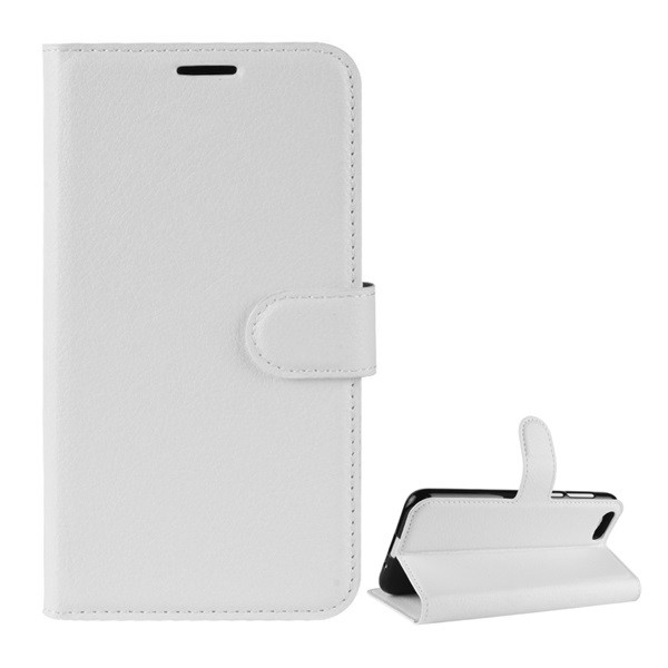 Tok álló, bőr hatású (FLIP, oldalra nyíló, asztali tartó funkció, prémium) FEHÉR [Honor 7S] (5996457776498)